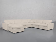 7-Seat Modular Chaise Corner Right Sectional (Thin Arms) - 7th Avenue