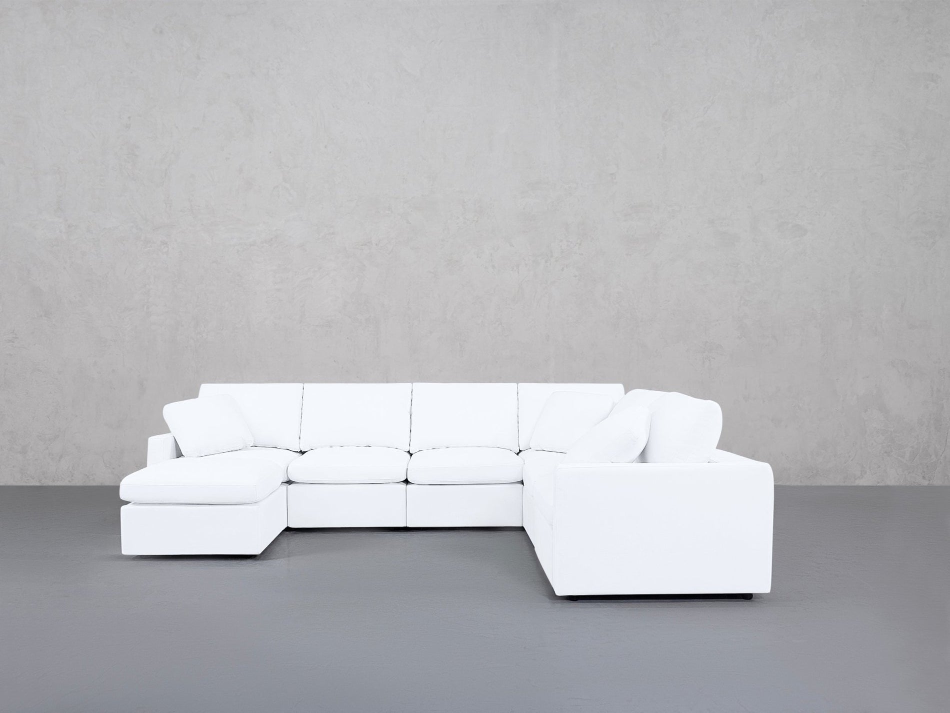 7-Seat Modular Chaise Corner Right Sectional (Thin Arms) - 7th Avenue