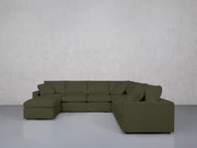7-Seat Modular Chaise Corner Right Sectional (Thin Arms) - 7th Avenue