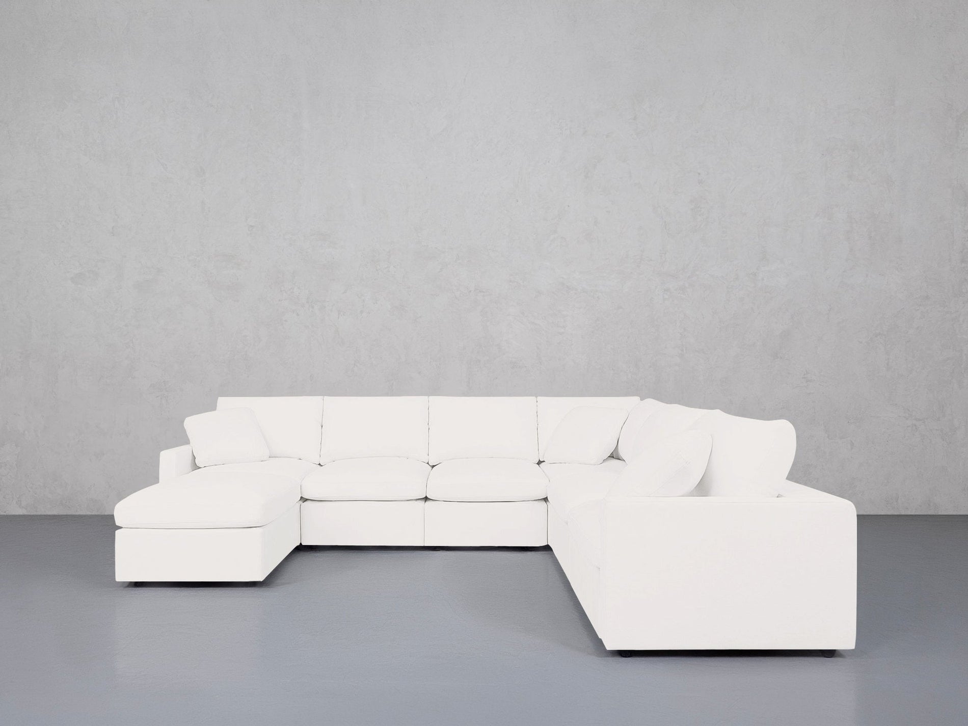 7-Seat Modular Chaise Corner Right Sectional (Thin Arms) - 7th Avenue