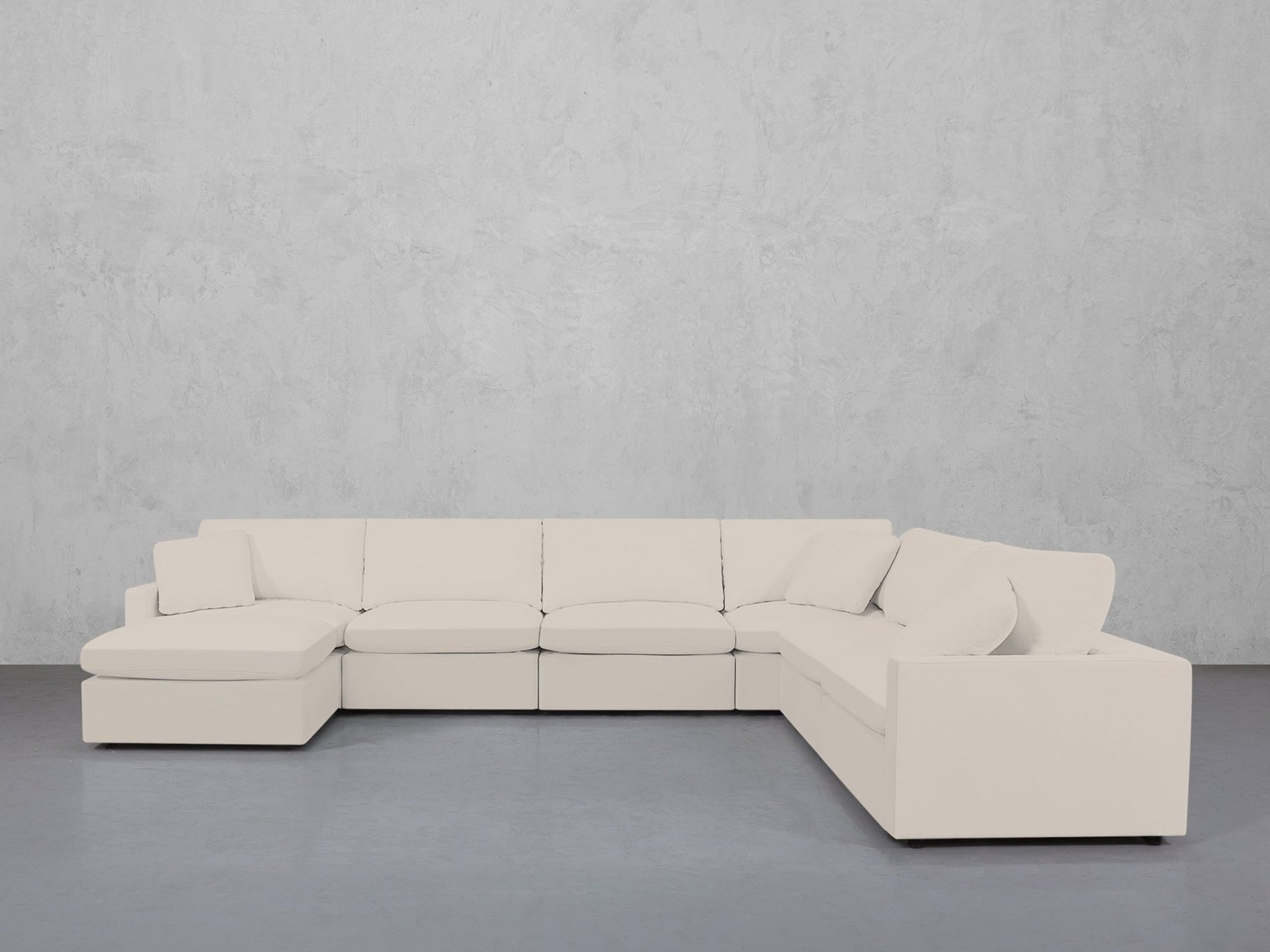 7-Seat Modular Chaise Corner Right Sectional (Thin Arms) - 7th Avenue