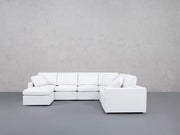 7-Seat Modular Chaise Corner Right Sectional (Thin Arms) - 7th Avenue