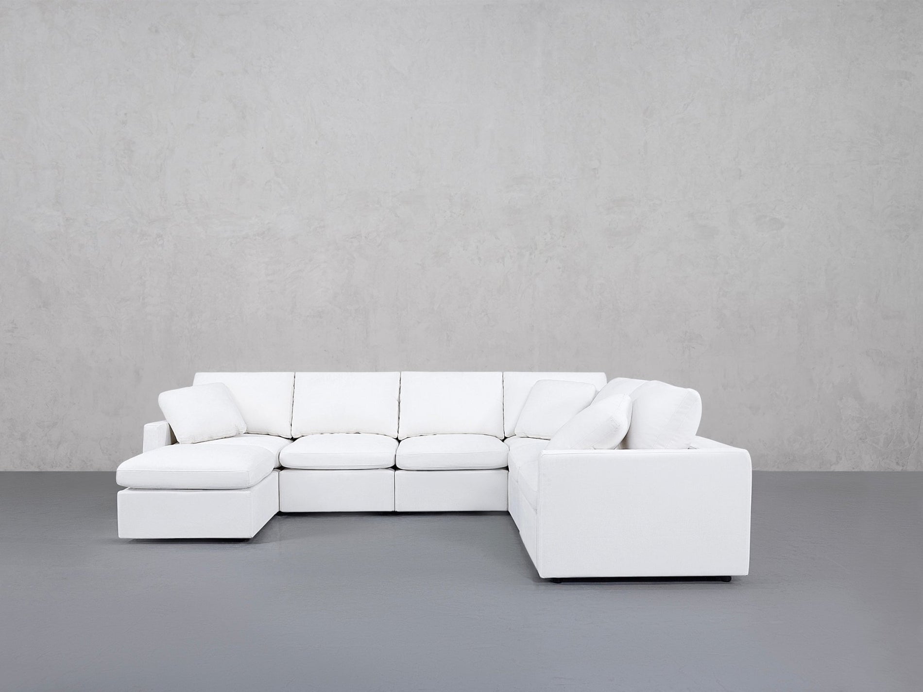 7-Seat Modular Chaise Corner Right Sectional (Thin Arms) - 7th Avenue