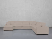 7-Seat Modular Chaise Corner Right Sectional (Thin Arms) - 7th Avenue