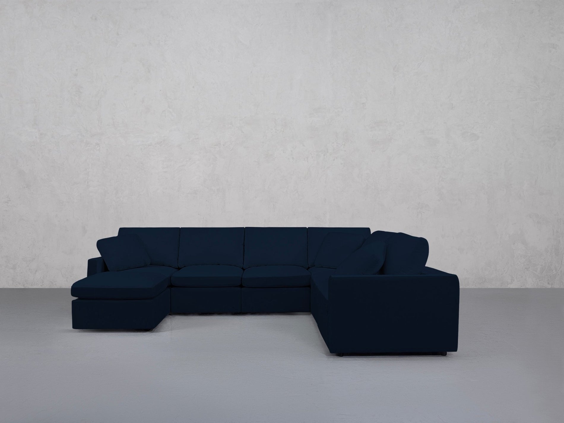 7-Seat Modular Chaise Corner Right Sectional (Thin Arms) - 7th Avenue