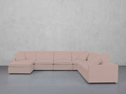 7-Seat Modular Chaise Corner Right Sectional (Thin Arms) - 7th Avenue