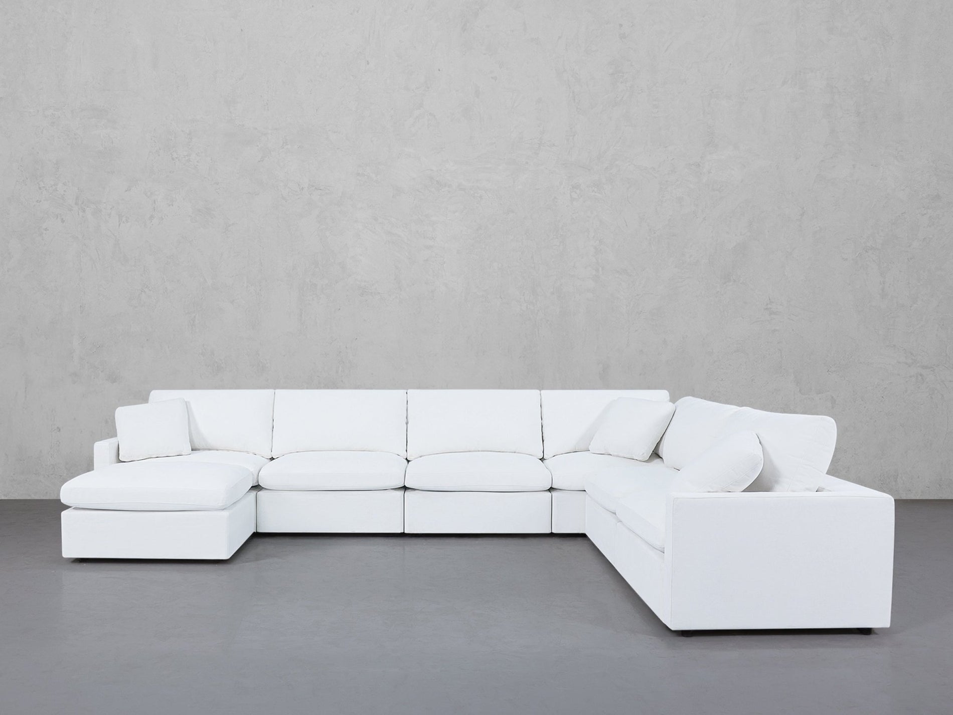 7-Seat Modular Chaise Corner Right Sectional (Thin Arms) - 7th Avenue