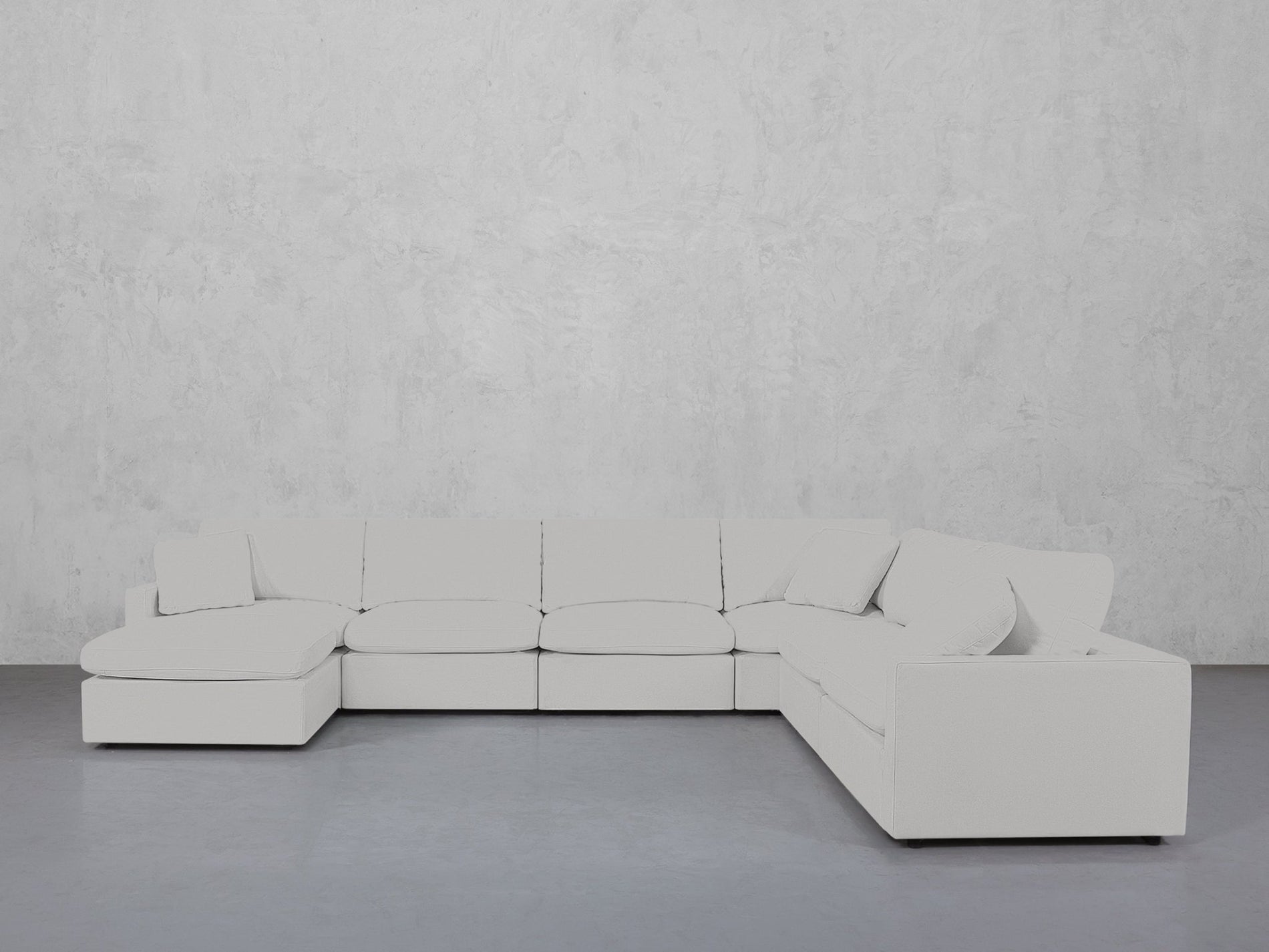 7-Seat Modular Chaise Corner Right Sectional (Thin Arms) - 7th Avenue