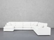 7-Seat Modular Chaise Corner Right Sectional (Thin Arms) - 7th Avenue