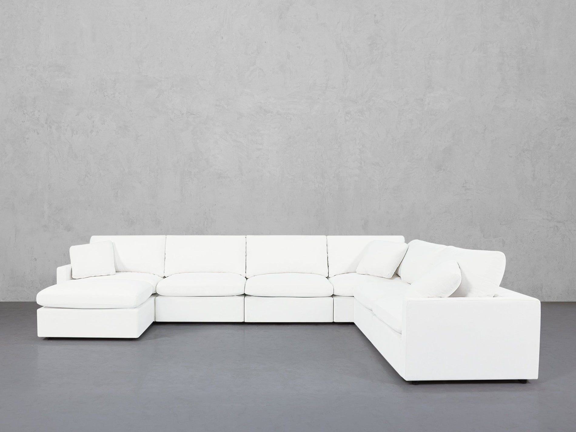7-Seat Modular Chaise Corner Right Sectional (Thin Arms) - 7th Avenue