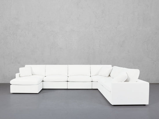 7-Seat Modular Chaise Corner Right Sectional (Thin Arms) - 7th Avenue