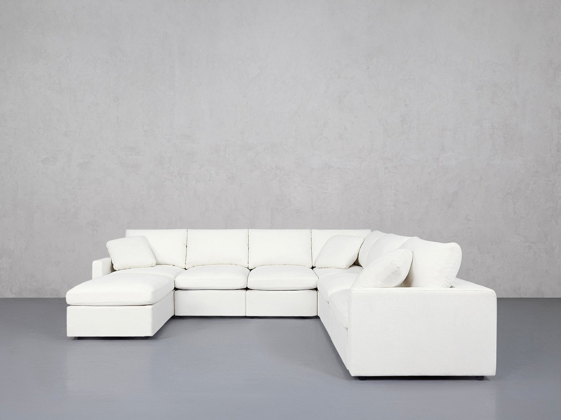 7-Seat Modular Chaise Corner Right Sectional (Thin Arms) - 7th Avenue