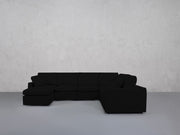 7-Seat Modular Chaise Corner Right Sectional (Thin Arms) - 7th Avenue