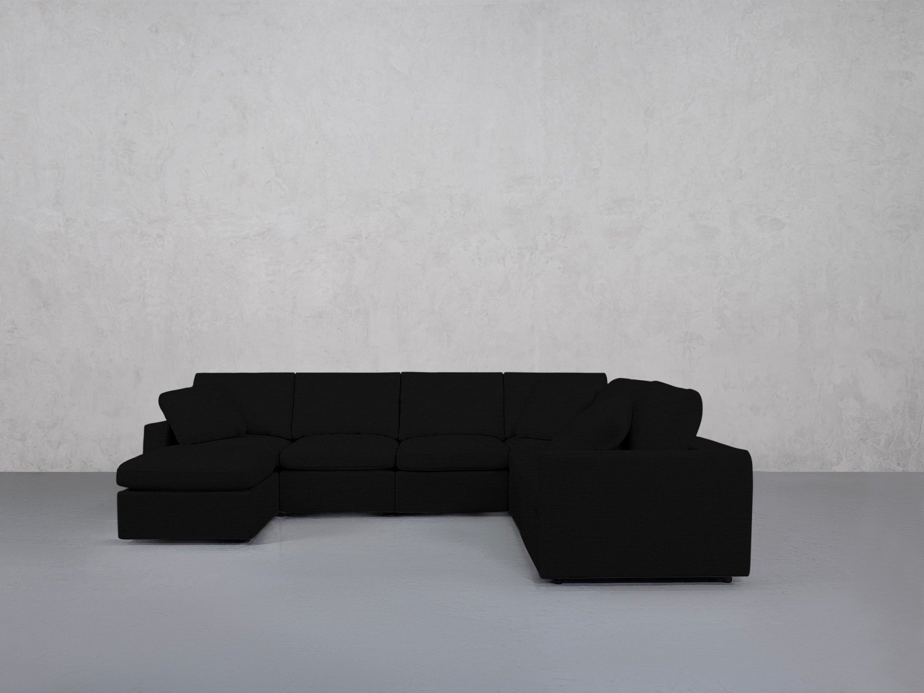 7-Seat Modular Chaise Corner Right Sectional (Thin Arms) - 7th Avenue