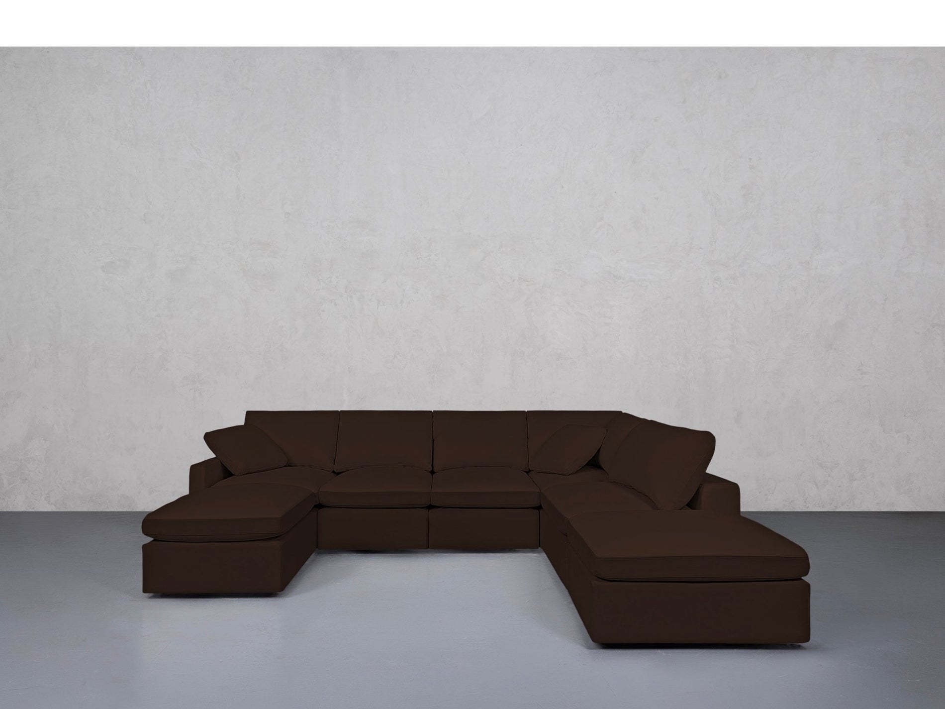 7-Seat Modular Chaise Corner Right Sectional (Thin Arms) - 7th Avenue