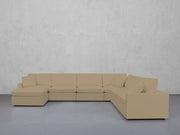7-Seat Modular Chaise Corner Right Sectional (Thin Arms) - 7th Avenue