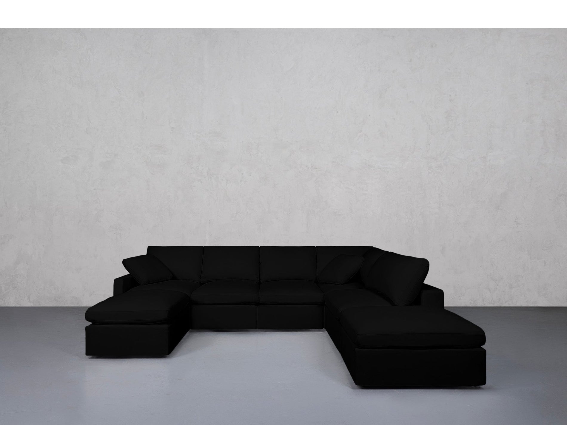 7-Seat Modular Chaise Corner Right Sectional (Thin Arms) - 7th Avenue