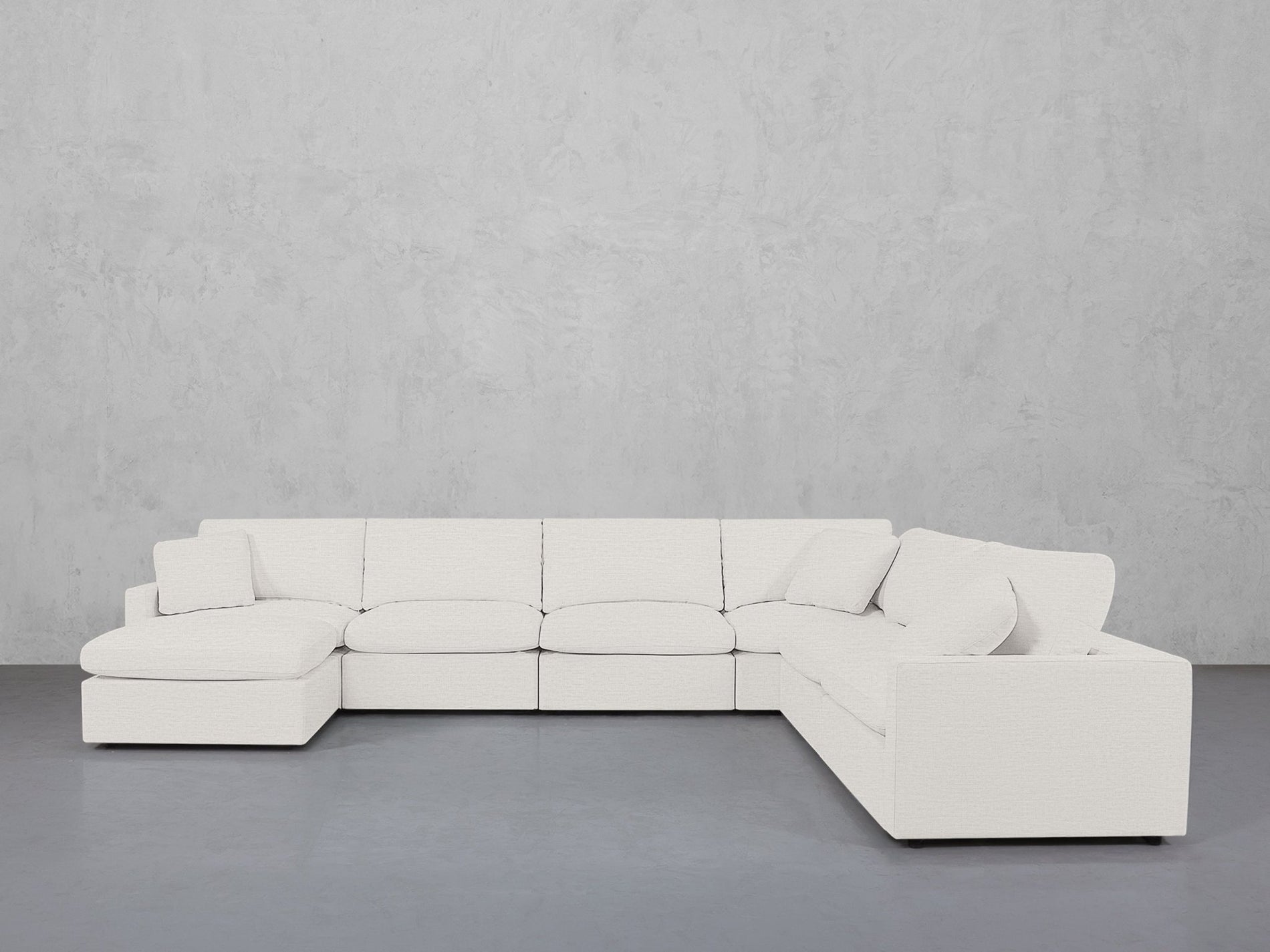 7-Seat Modular Chaise Corner Right Sectional (Thin Arms) - 7th Avenue