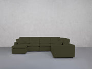 7-Seat Modular Chaise Corner Right Sectional (Thin Arms) - 7th Avenue