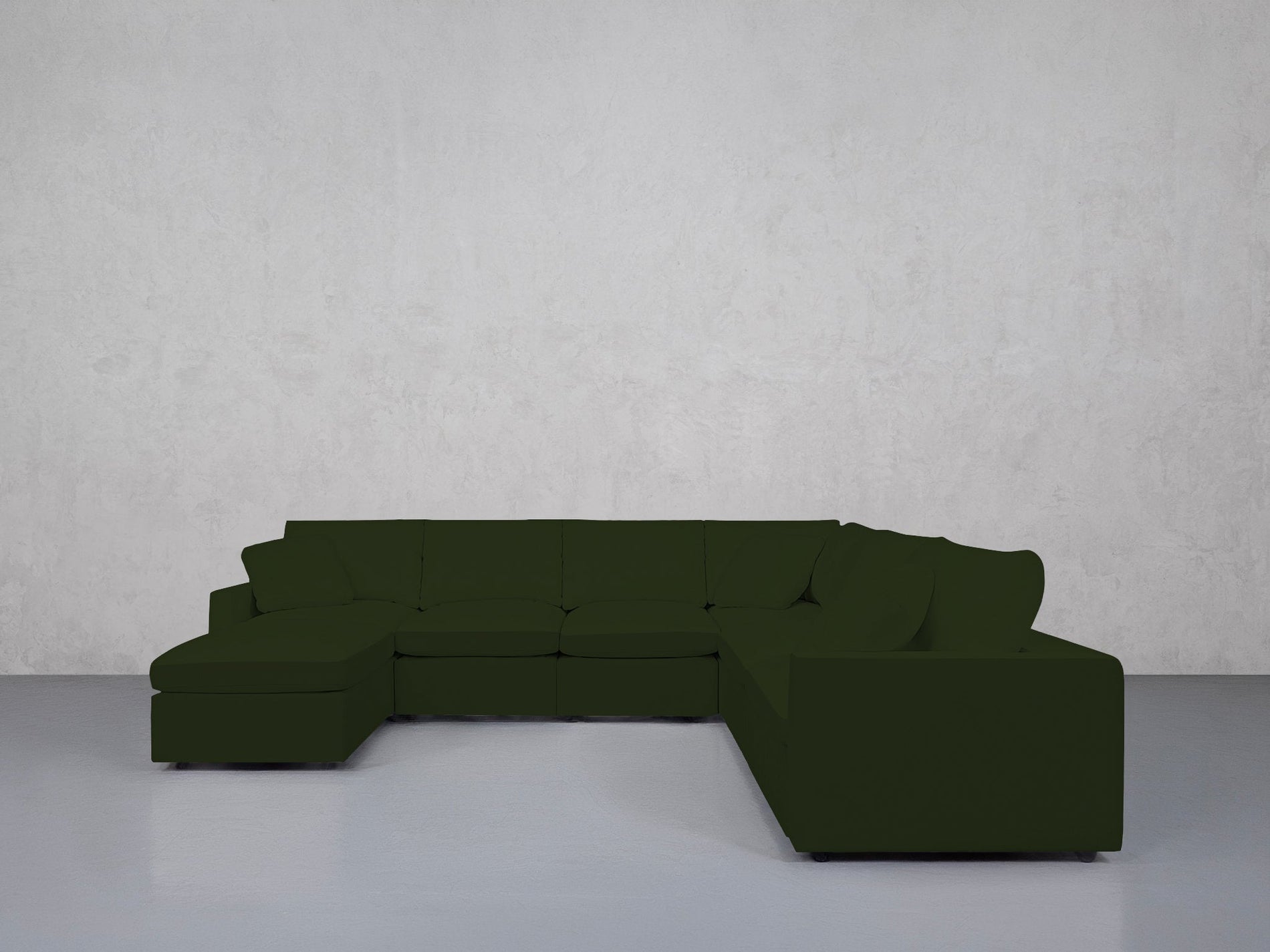 7-Seat Modular Chaise Corner Right Sectional (Thin Arms) - 7th Avenue