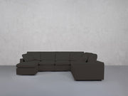 7-Seat Modular Chaise Corner Right Sectional (Thin Arms) - 7th Avenue
