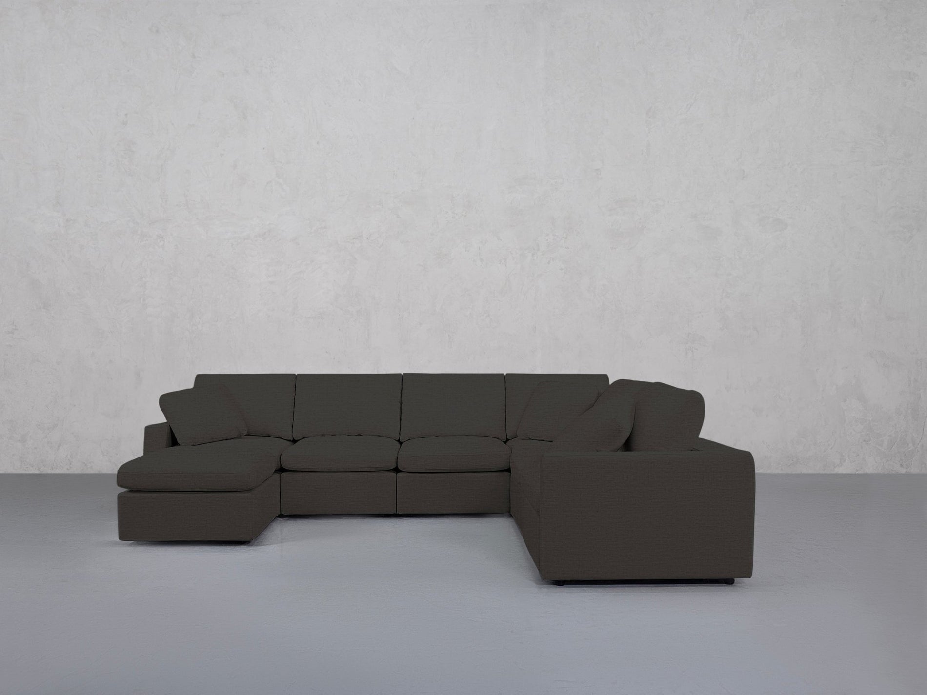 7-Seat Modular Chaise Corner Right Sectional (Thin Arms) - 7th Avenue