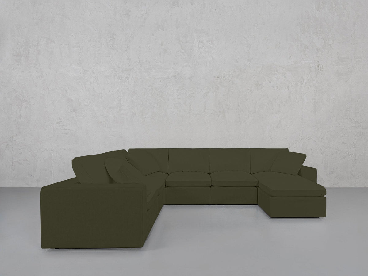 7-Seat Modular Chaise Corner Sectional - 7th Avenue