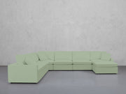 7-Seat Modular Chaise Corner Sectional (Thin Arms) - 7th Avenue