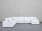 7-Seat Modular Chaise Corner Sectional (Thin Arms) - 7th Avenue
