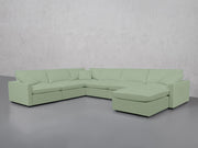 7-Seat Modular Chaise Corner Sectional (Thin Arms) - 7th Avenue