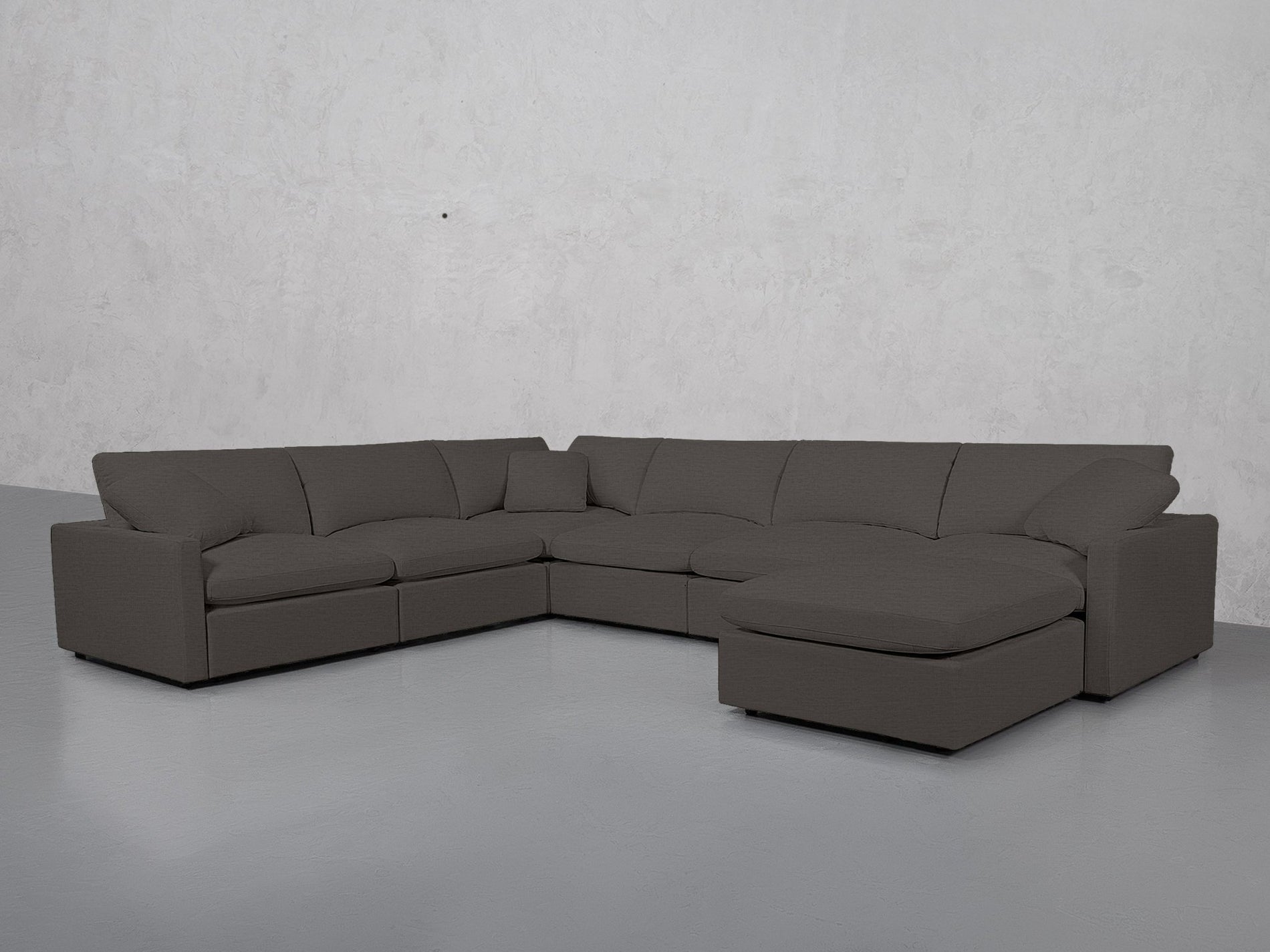 7-Seat Modular Chaise Corner Sectional (Thin Arms) - 7th Avenue