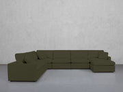 7-Seat Modular Chaise Corner Sectional (Thin Arms) - 7th Avenue
