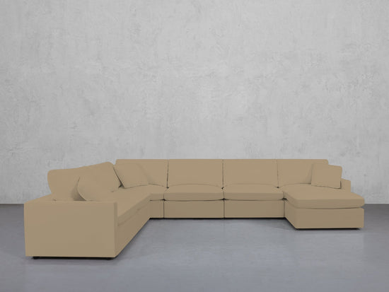 7-Seat Modular Chaise Corner Sectional (Thin Arms) - 7th Avenue