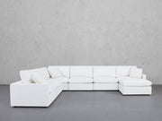 7-Seat Modular Chaise Corner Sectional (Thin Arms) - 7th Avenue