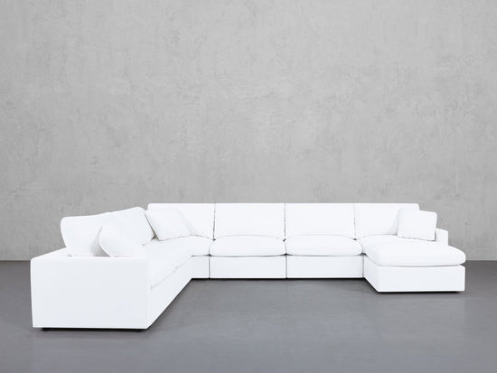7-Seat Modular Chaise Corner Sectional (Thin Arms) - 7th Avenue
