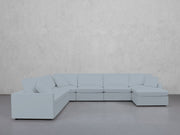 7-Seat Modular Chaise Corner Sectional (Thin Arms) - 7th Avenue