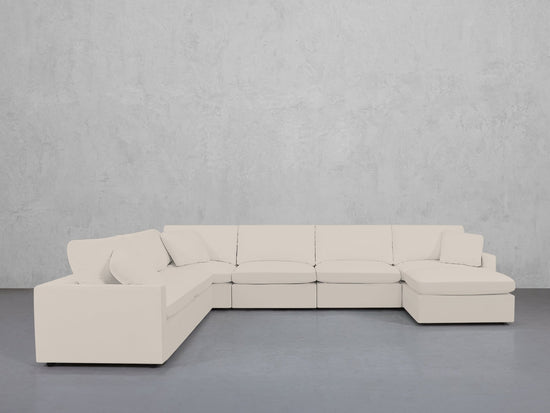 7-Seat Modular Chaise Corner Sectional (Thin Arms) - 7th Avenue