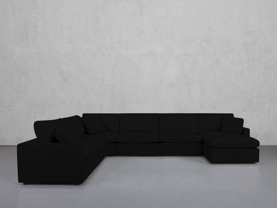 7-Seat Modular Chaise Corner Sectional (Thin Arms) - 7th Avenue