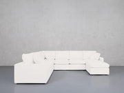 7-Seat Modular Chaise Corner Sectional (Thin Arms) - 7th Avenue