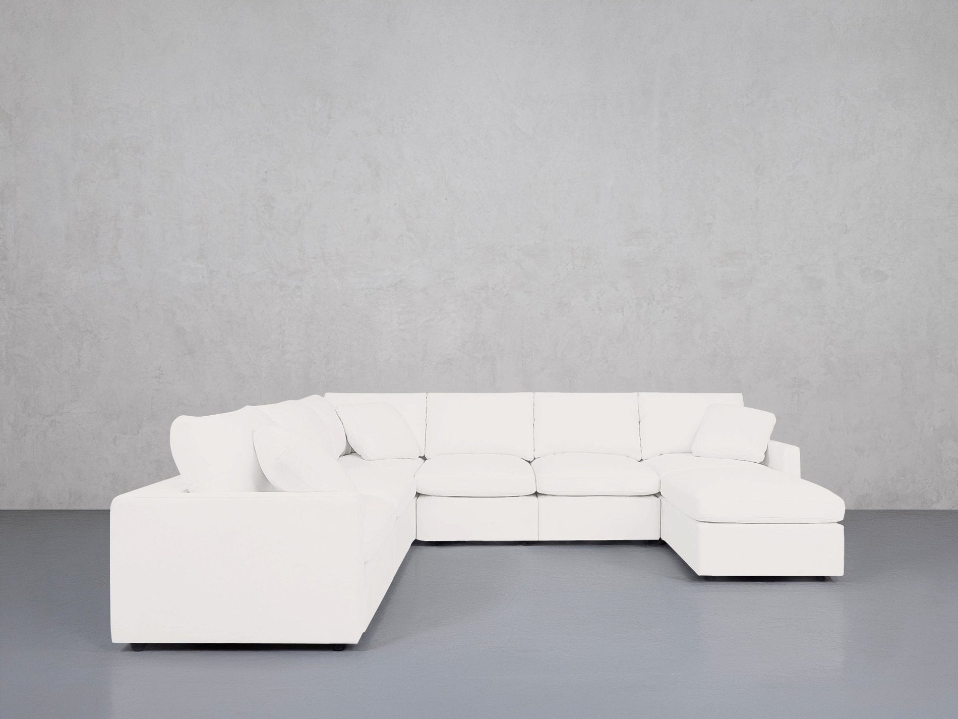 7-Seat Modular Chaise Corner Sectional (Thin Arms) - 7th Avenue