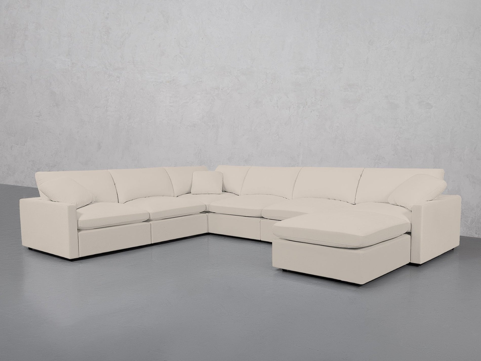 7-Seat Modular Chaise Corner Sectional (Thin Arms) - 7th Avenue