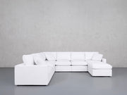 7-Seat Modular Chaise Corner Sectional (Thin Arms) - 7th Avenue
