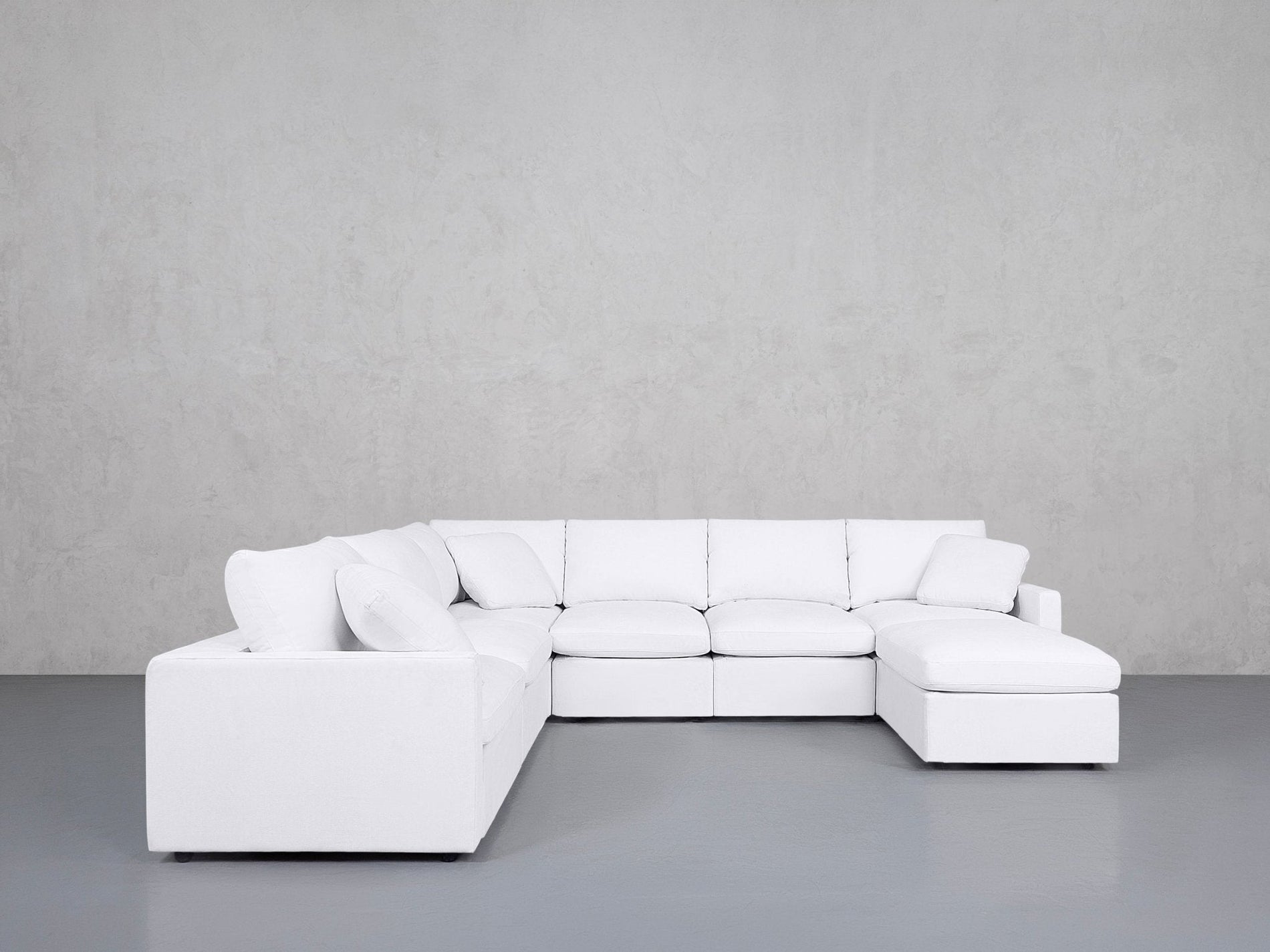 7-Seat Modular Chaise Corner Sectional (Thin Arms) - 7th Avenue