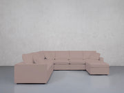 7-Seat Modular Chaise Corner Sectional (Thin Arms) - 7th Avenue