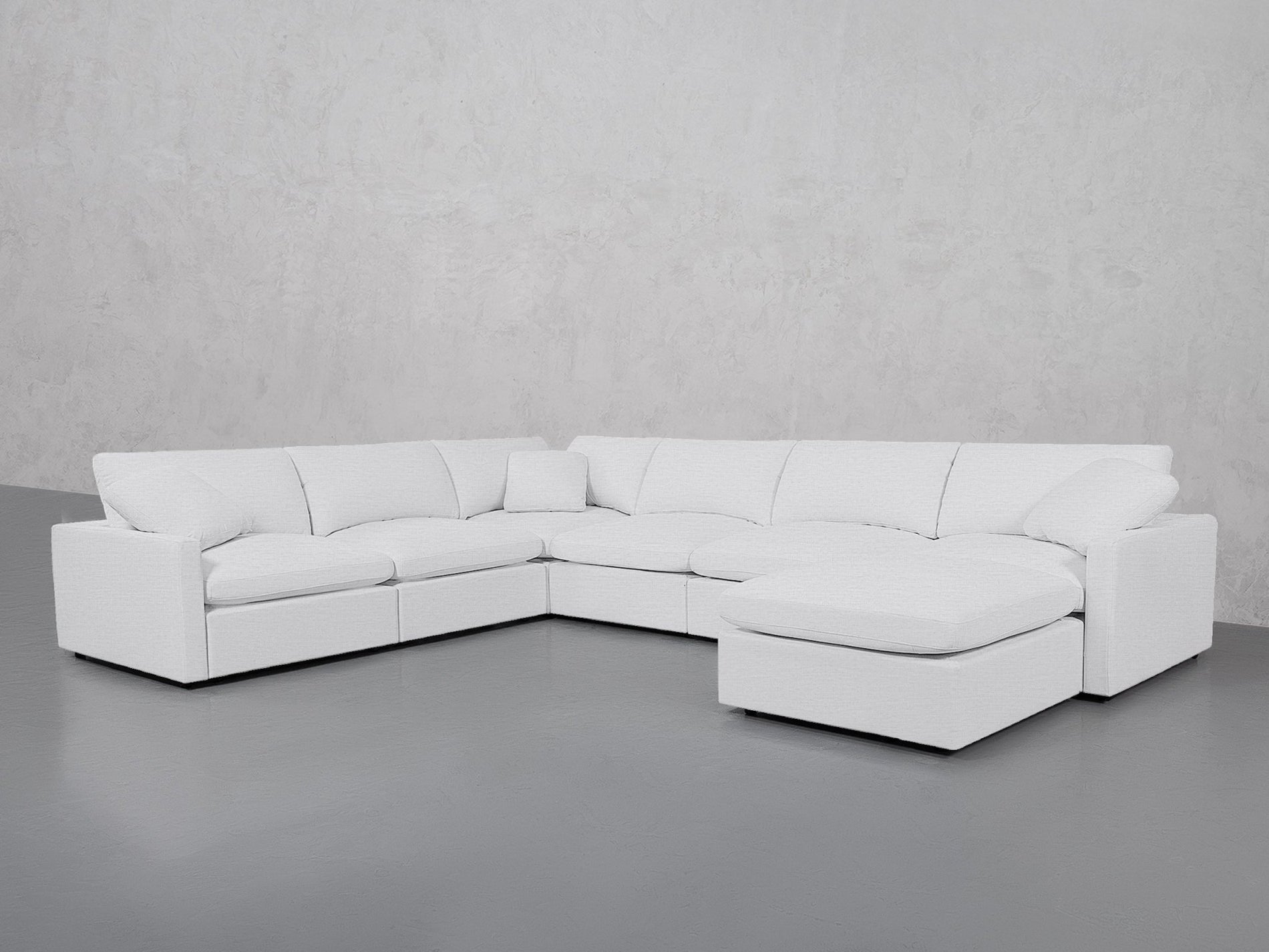 7-Seat Modular Chaise Corner Sectional (Thin Arms) - 7th Avenue