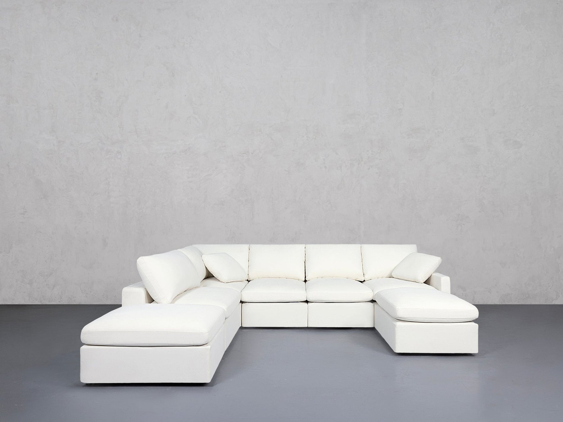 7-Seat Modular Chaise Corner Sectional (Thin Arms) - 7th Avenue