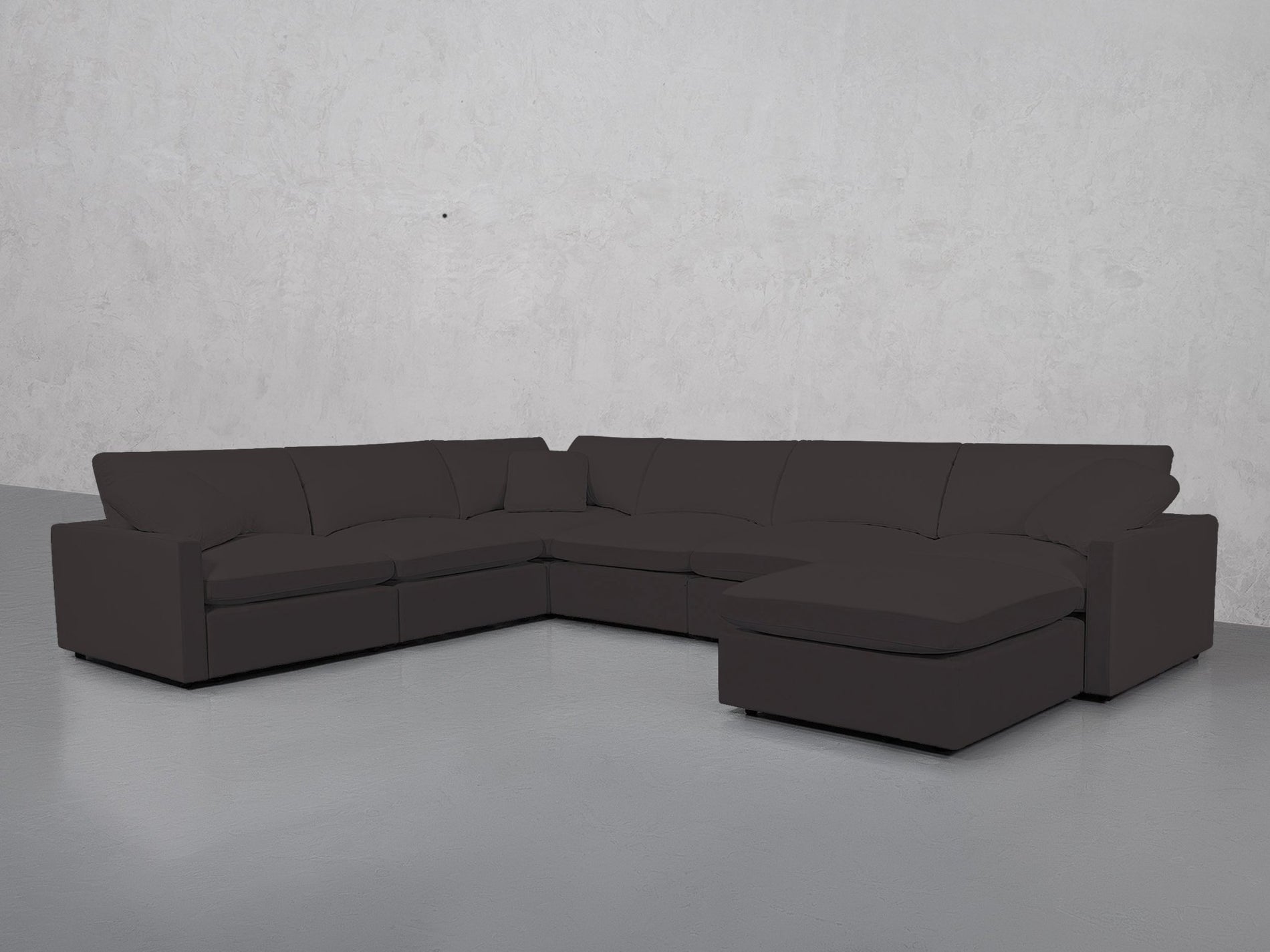 7-Seat Modular Chaise Corner Sectional (Thin Arms) - 7th Avenue