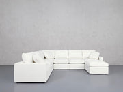 7-Seat Modular Chaise Corner Sectional (Thin Arms) - 7th Avenue