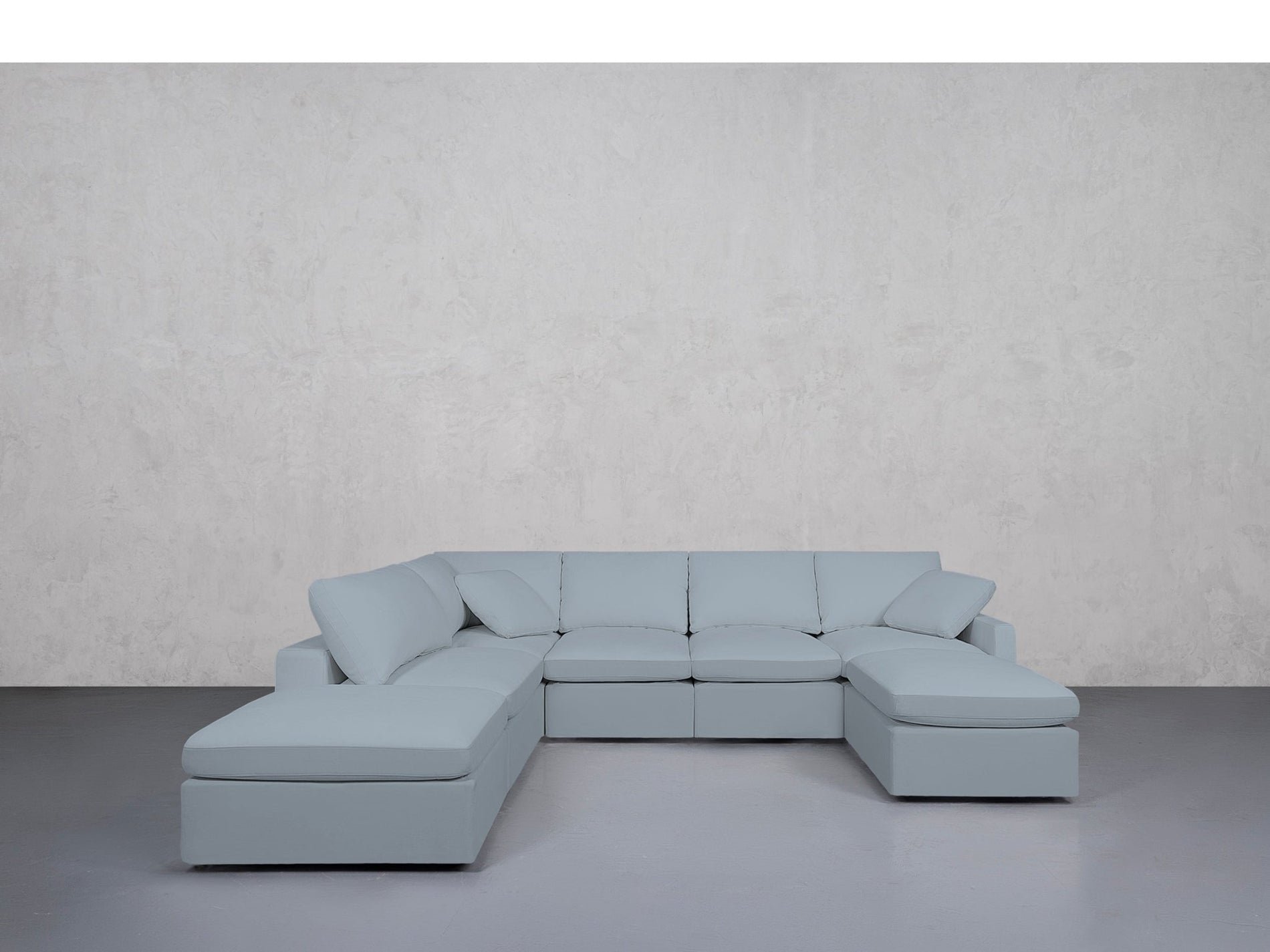 7-Seat Modular Chaise Corner Sectional (Thin Arms) - 7th Avenue