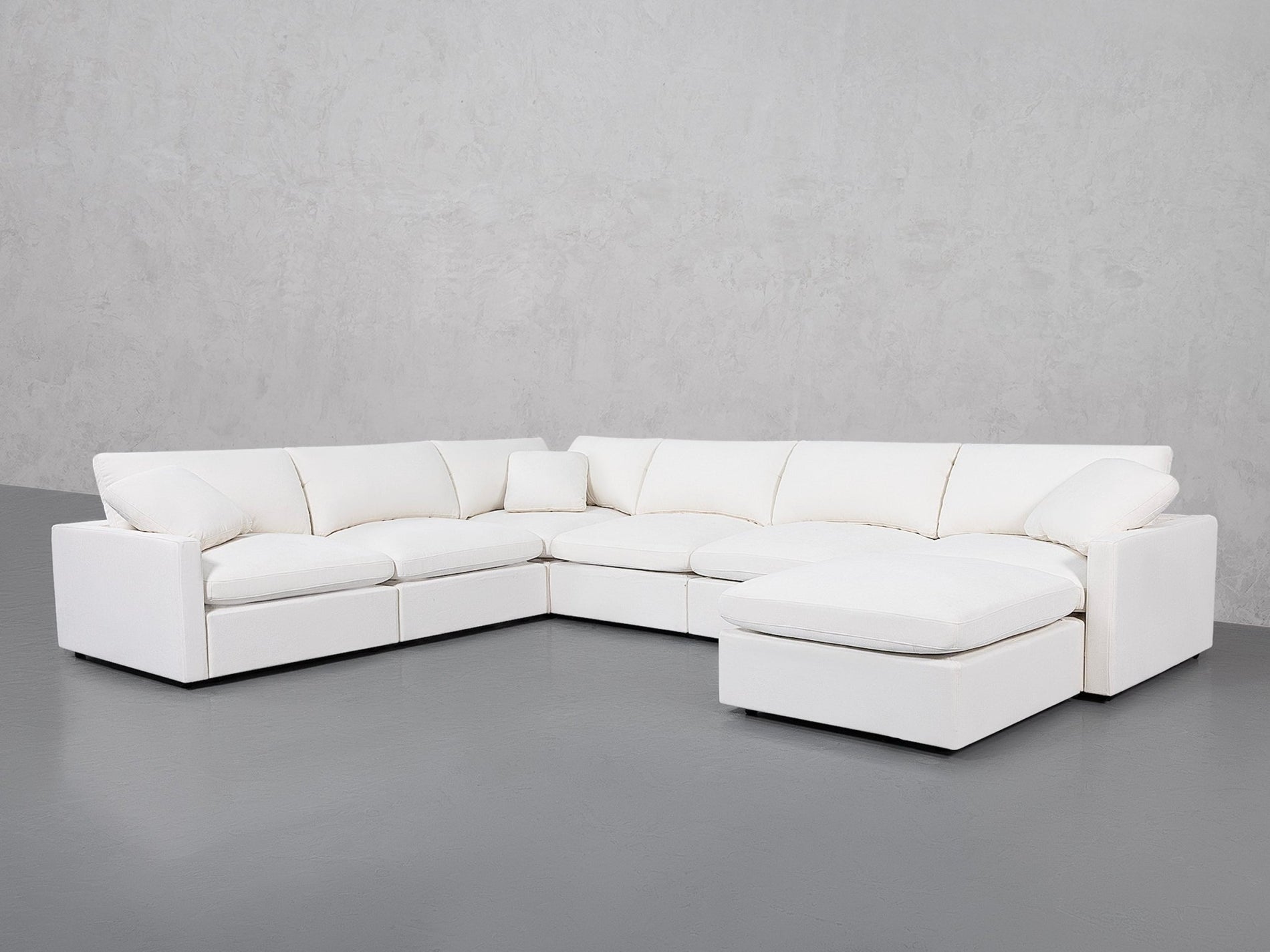7-Seat Modular Chaise Corner Sectional (Thin Arms) - 7th Avenue
